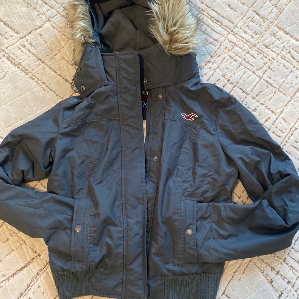 Hollister Jacket With Removable Hood